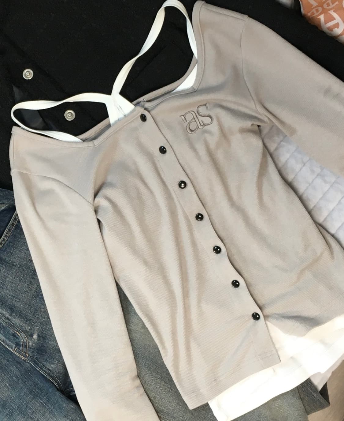 애즈온 시실리 가디건 베이지 상품이미지1