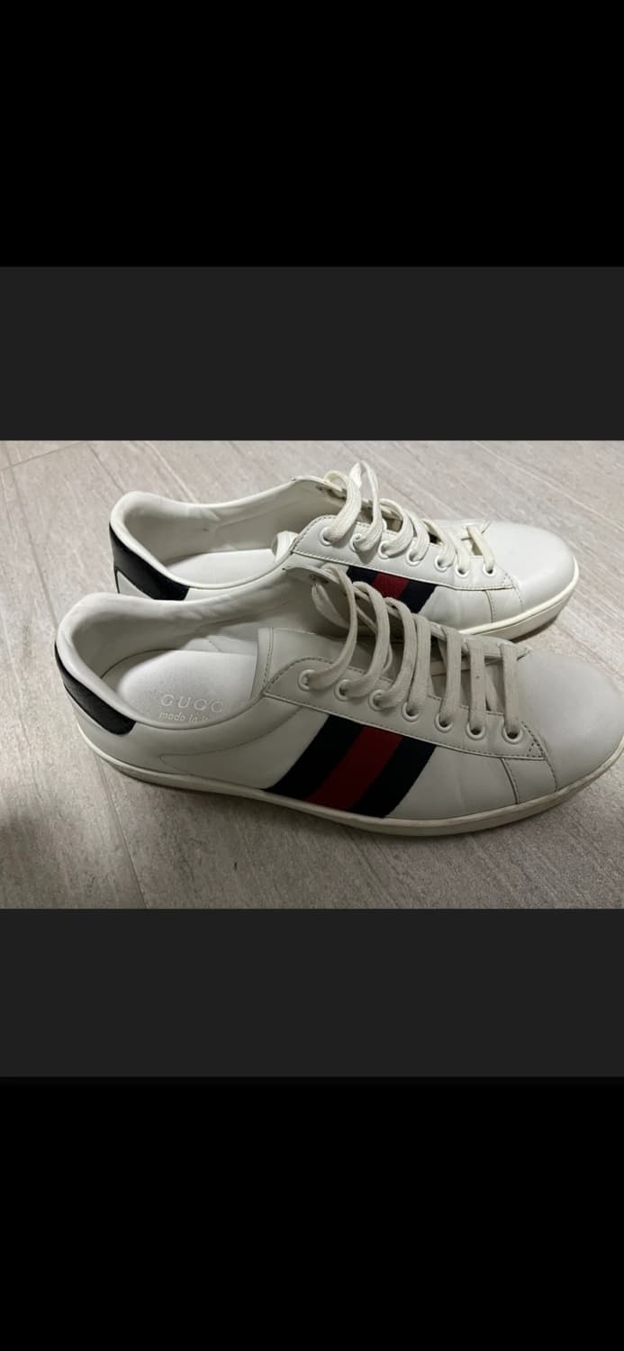 구찌 에이스 스니커즈 화이트 7.5 상품이미지1