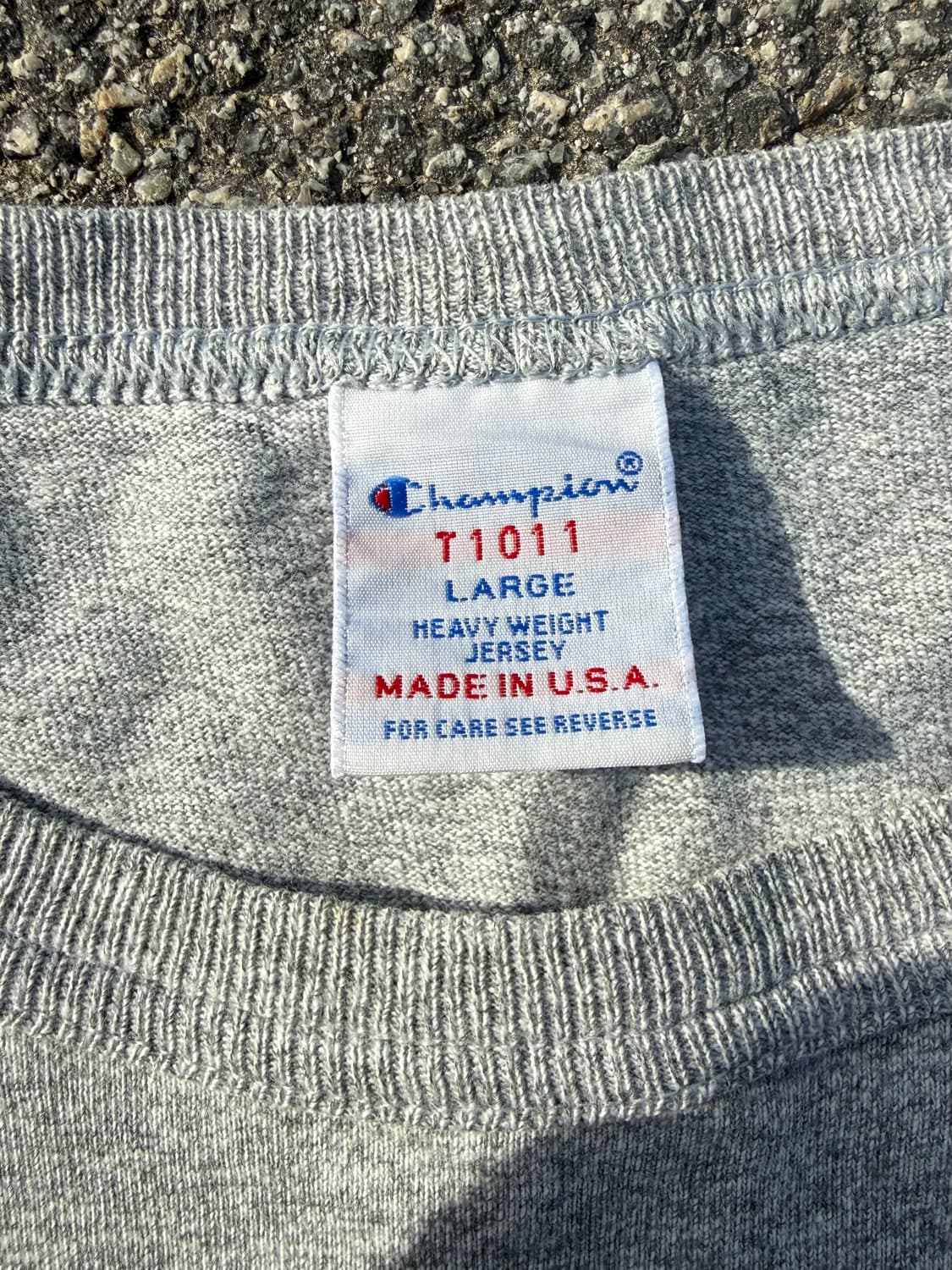 Made in  usa Champion 헤비웨이트 반팔 티셔츠 상품이미지3