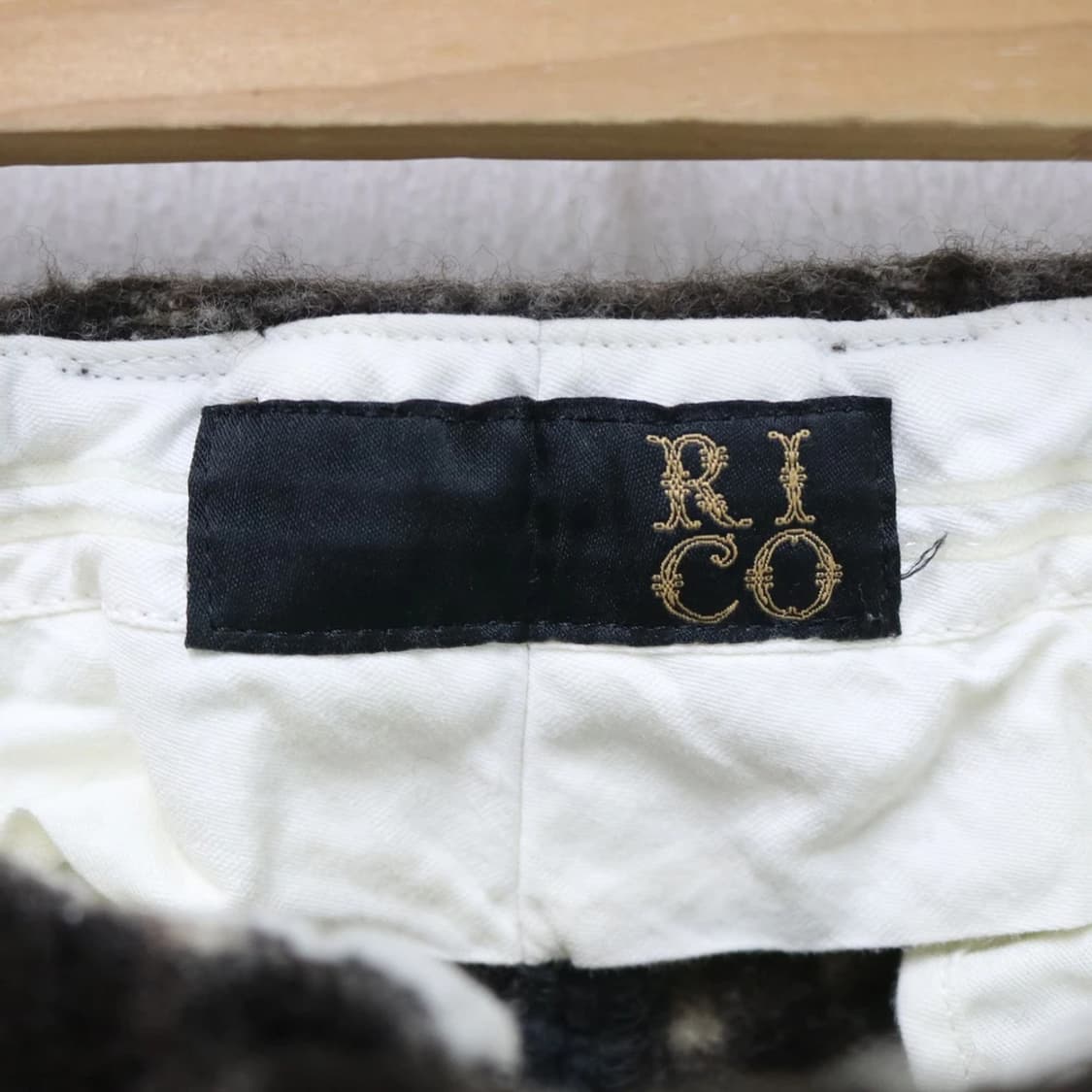 RICO 체크 울 카고 팬츠 62684 상품이미지7