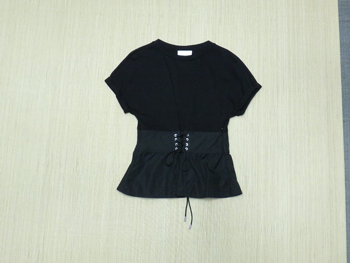 (XS) 필립플레인 레이스업 코르셋 웨이스트 셔츠 상품이미지1