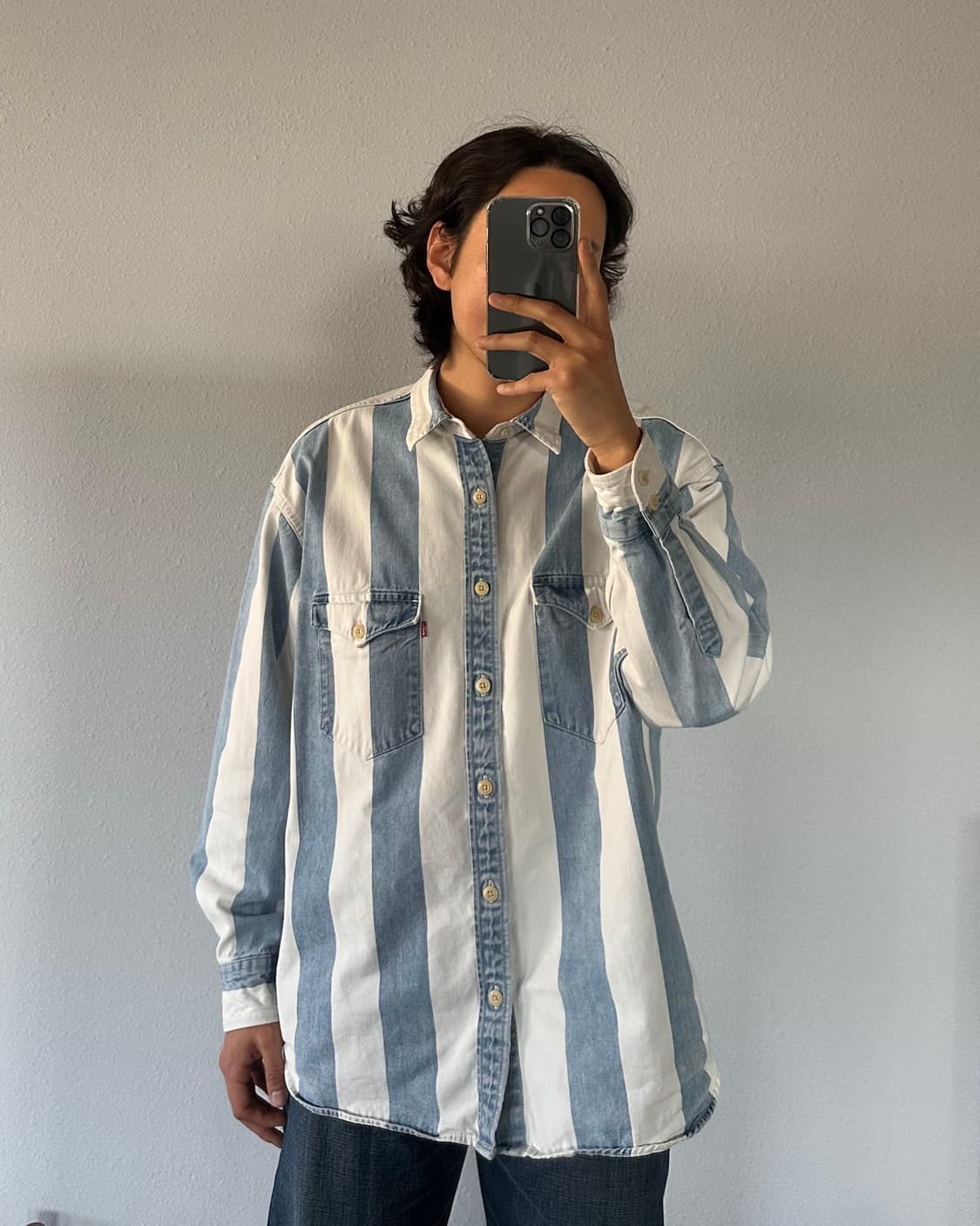 [M-L]리바이스 Levi's 오버사이즈 바스토우 웨스턴 데님 셔츠 상품이미지1