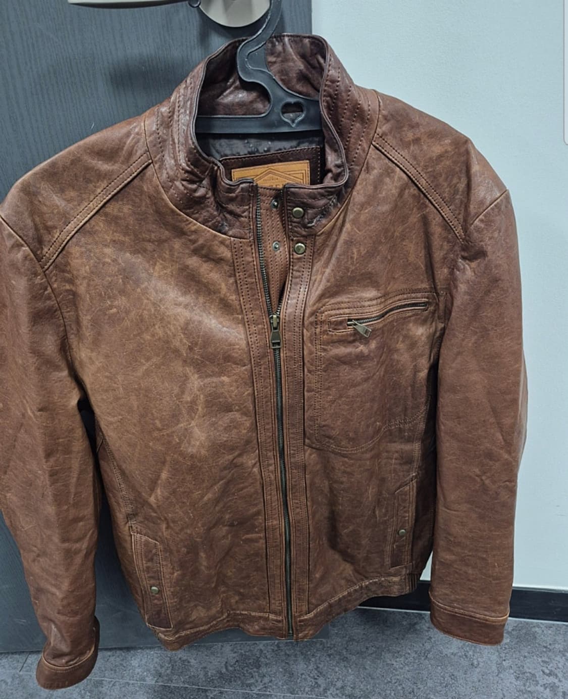 올젠 정품 가죽자켓 가죽잠바 100사이즈 팝니다 상품이미지1