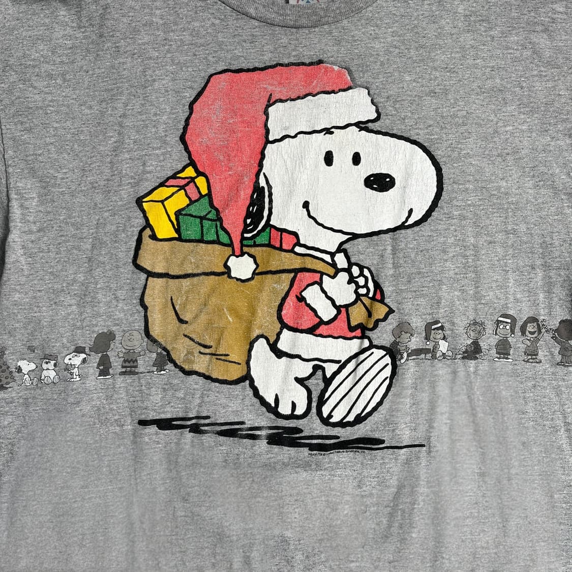 스누피 크리스마스 반팔티 그레이 상품이미지3