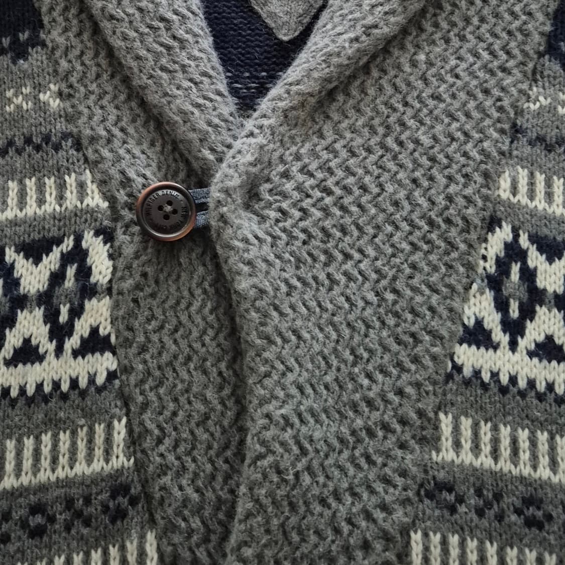 [XS] 타미힐피거 엘보우 패치 니트 가디건 상품이미지4