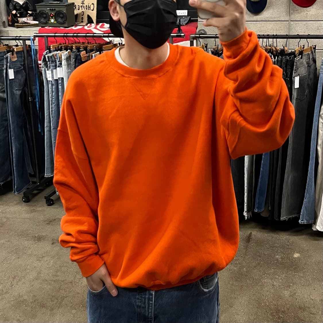 90-00s  러셀 블랭크 스웻셔츠 (110-115) 상품이미지5