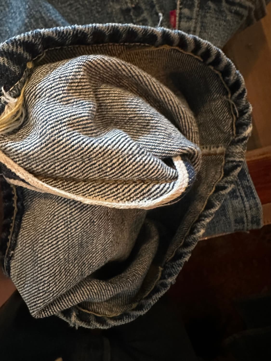 70s USA 빈티지 리바이스 501 66전기 셀비지 데님 팬츠 상품이미지10