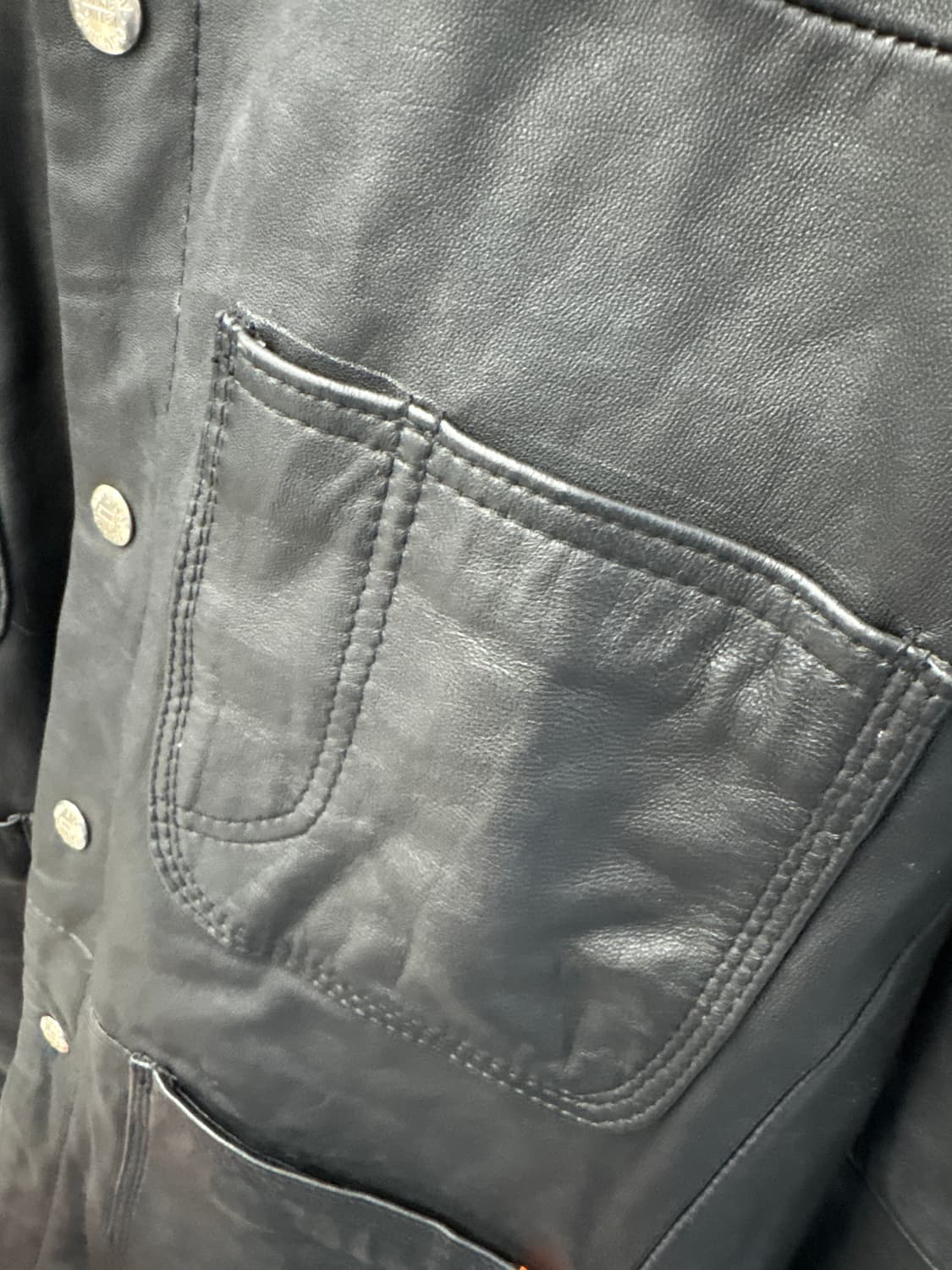 유니버셜 오버롤 리얼 레더 자켓 카코트 커버올 상품이미지5