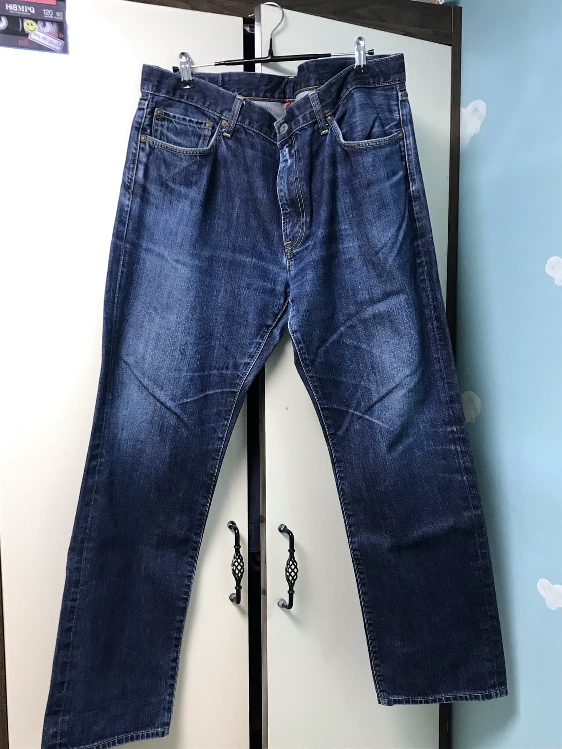 38) 올드 유니클로(2010 레드 uj라인) 레귤러 스트레이트 데님 상품이미지1