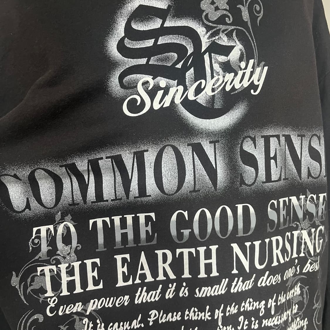 Collins 고스펑크 프린팅 후드집업 y2k 상품이미지5