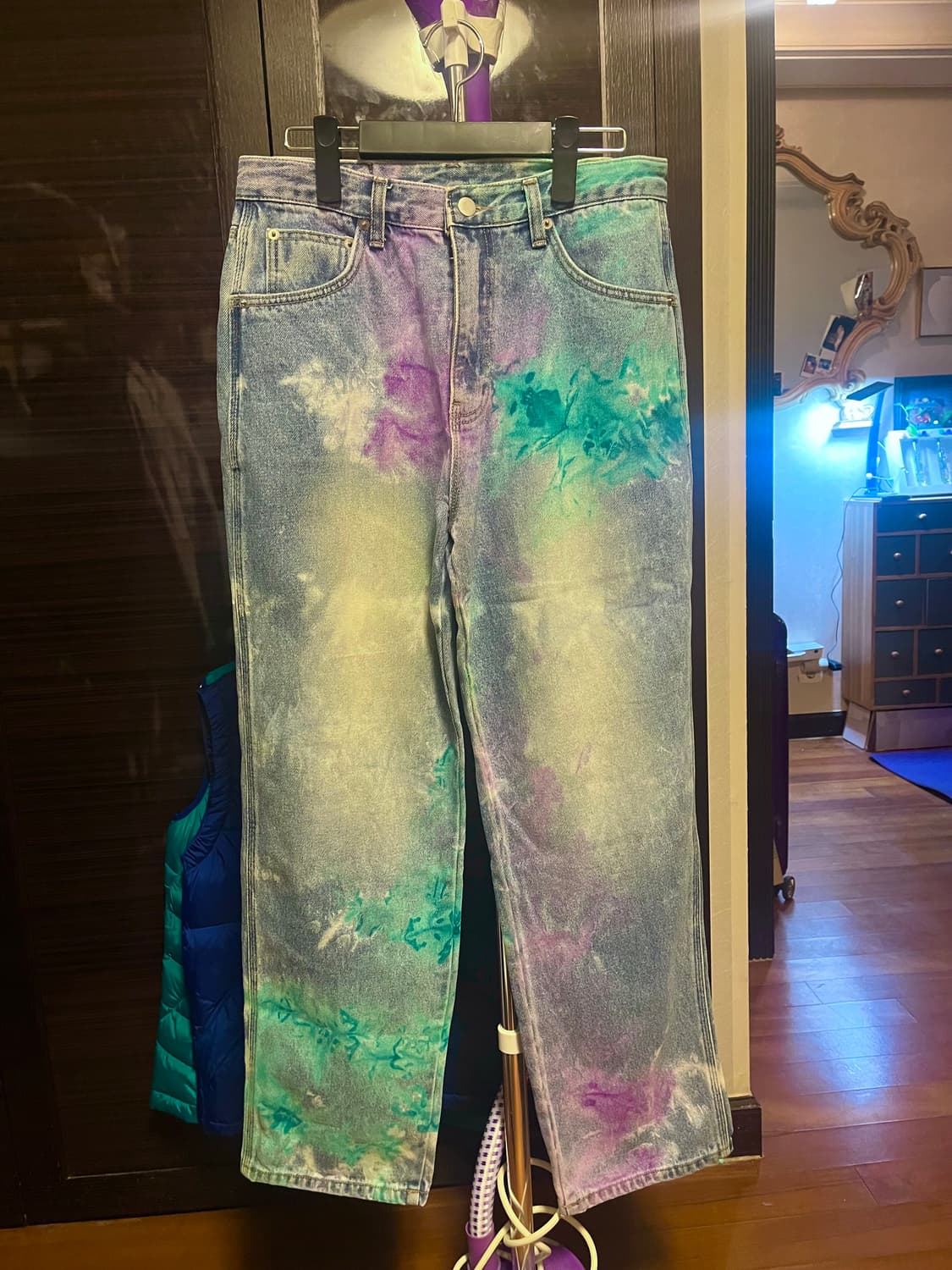 [남성S]벌스데이수트 타이다이 데님 팬츠 상품이미지1