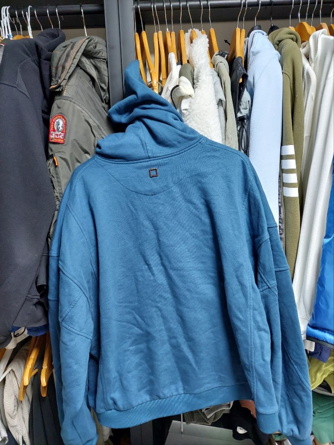 우영미 앞포켓 캥거루 후드 48 블루 상품이미지8