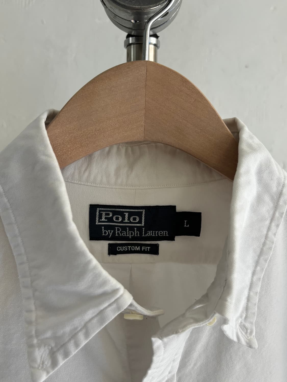 Polo 폴로 랄프로렌 화이트컬러 커스텀 핏 코튼 셔츠 상품이미지4