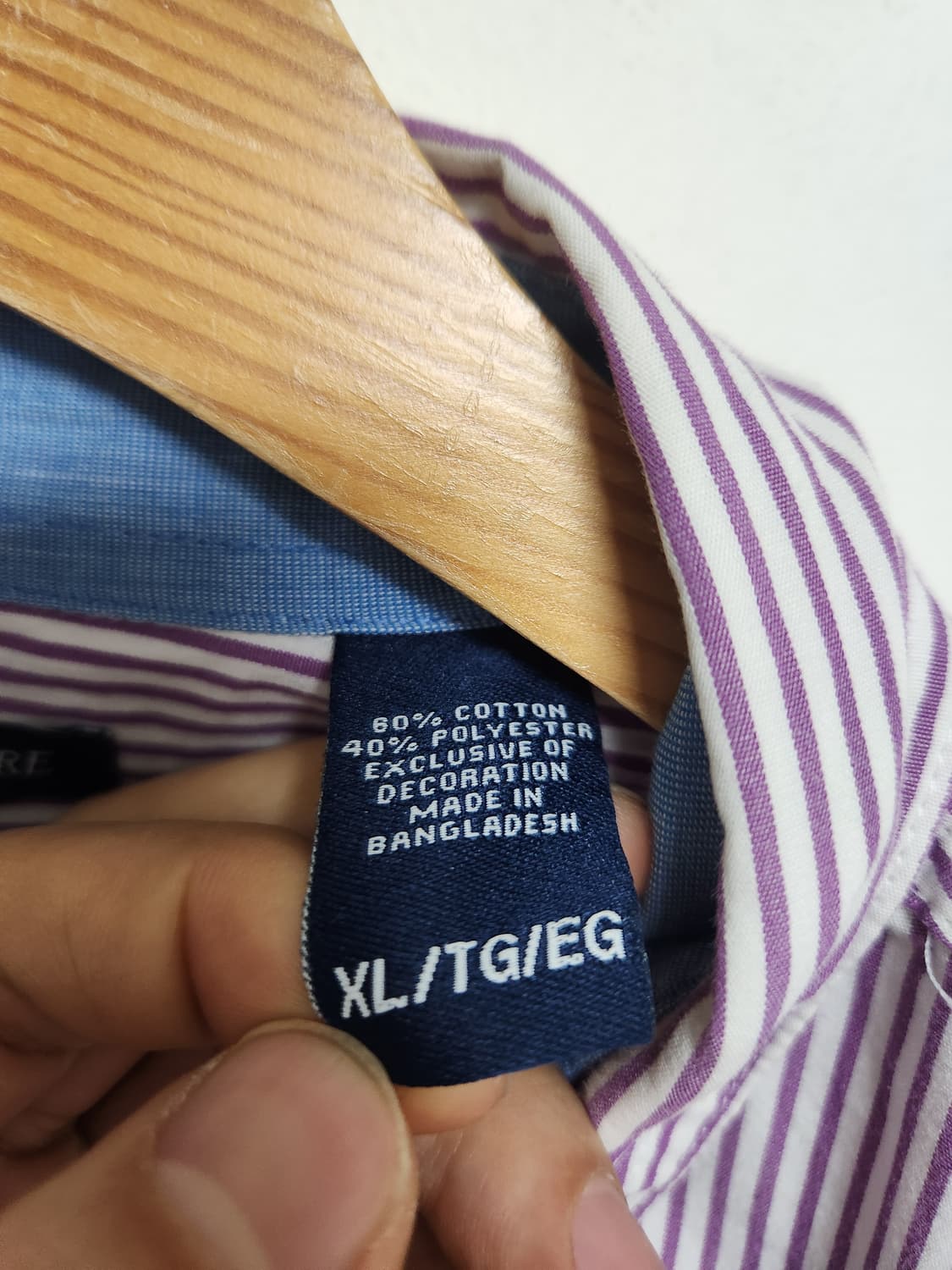 챕스Chaps 스트라이츠 코튼 셔츠 XL - S215 상품이미지5