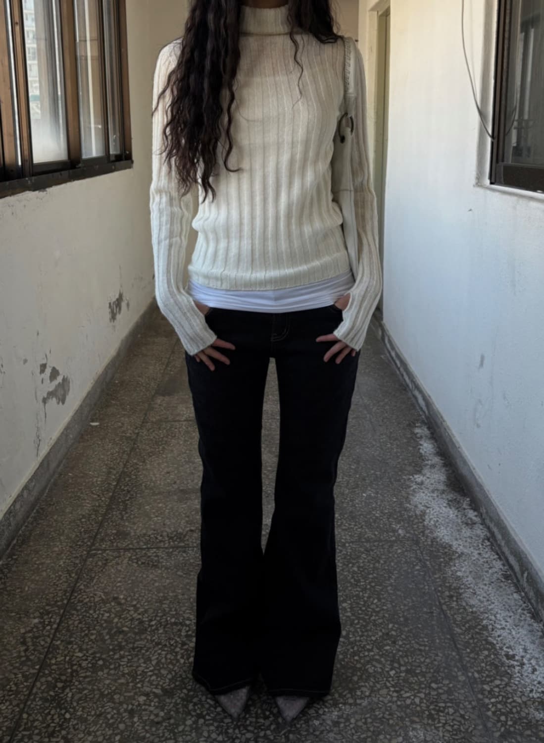 띵즈앤스터프 ootj 로우라이즈 부츠컷 청바지 상품이미지3