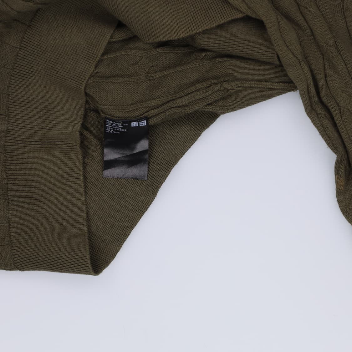 L 유니클로 케이블 니트 0417H1 상품이미지6