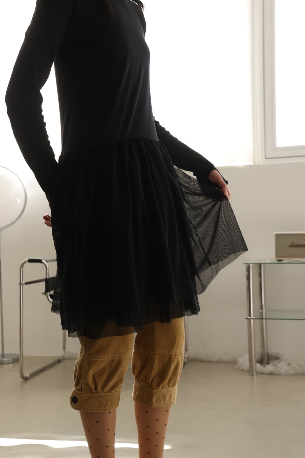 블랙 샤 발레리나 원피스 상품이미지5