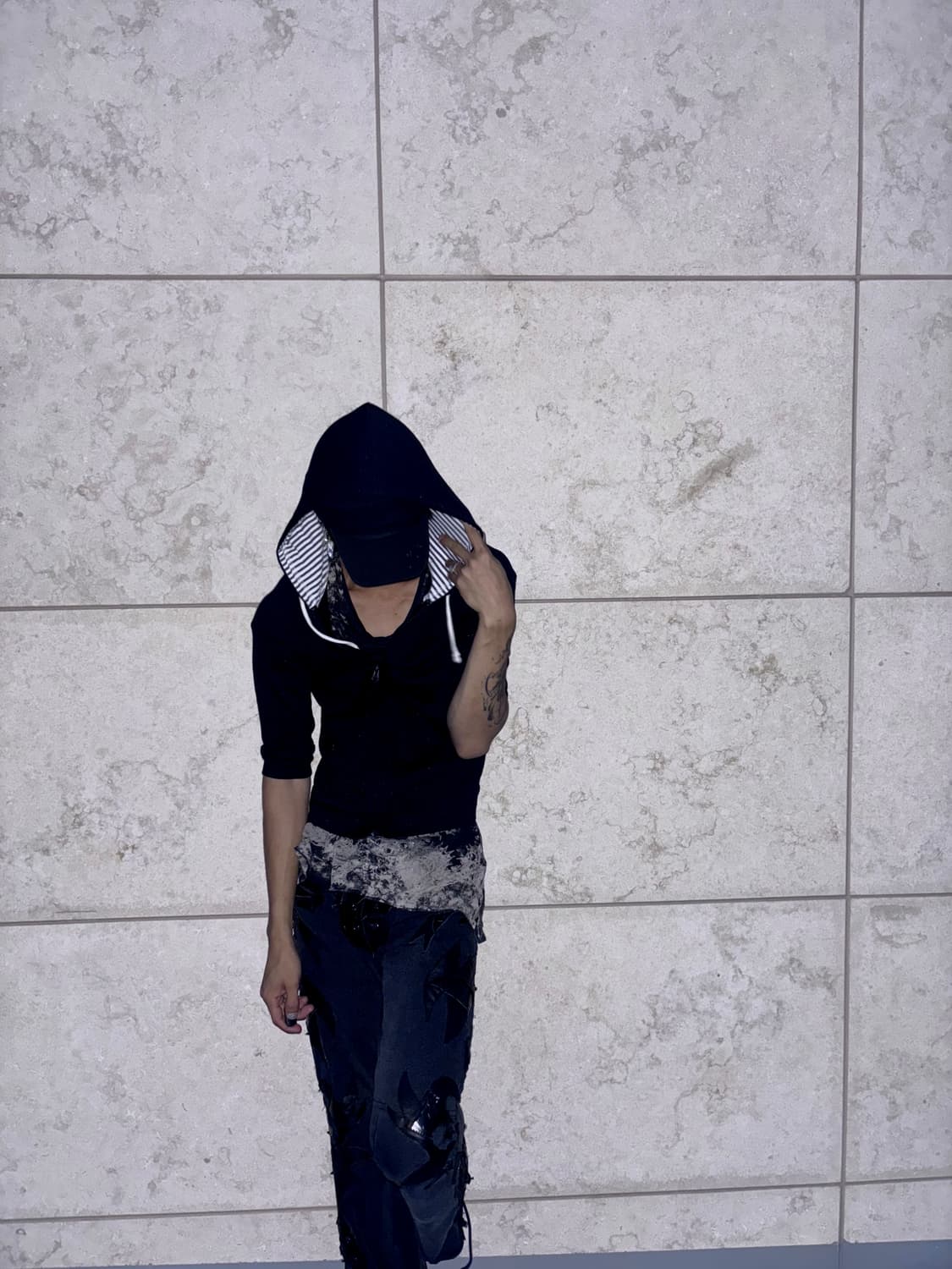 “COLZA” Y2K Slim Fit Check Detail Half H 상품이미지1
