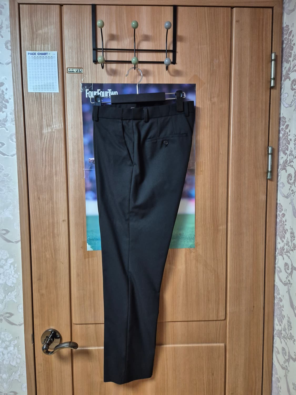 무탠다드 라이트웨이트 테이퍼드 슬랙스 블랙 32 상품이미지1