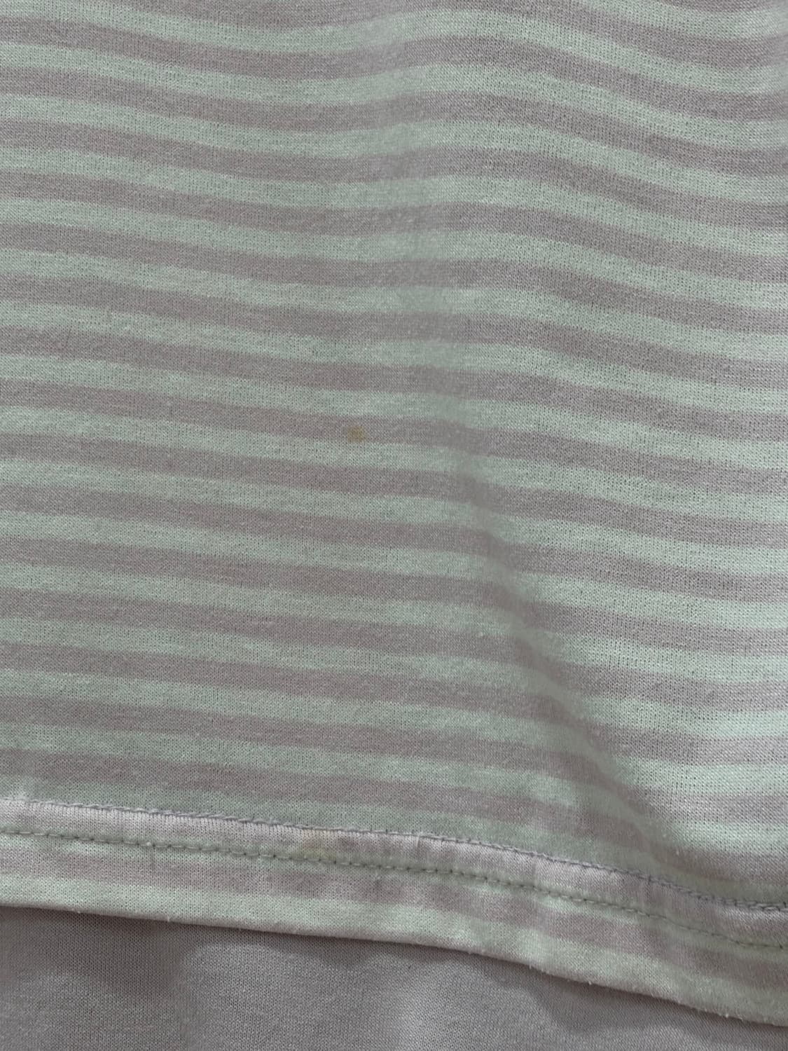 Jpn 핑크 스트라이프 레이어드 긴팔 티셔츠   상품이미지2