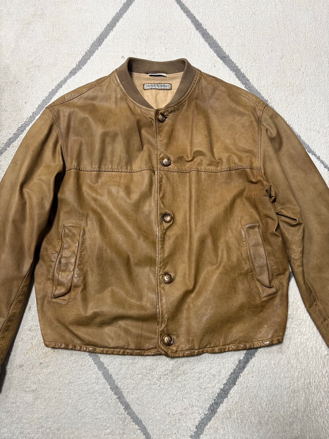 [50] 엠포리오 아르마니 레더자켓 상품이미지1