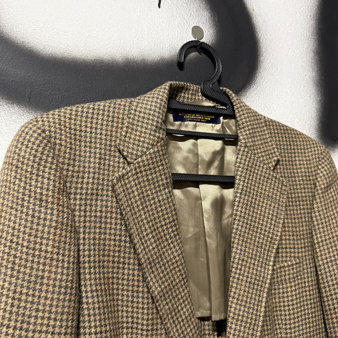 브룩스 브라더스 하운드 투스 체크 울100% 싱글 블레이저 자켓 상품이미지3