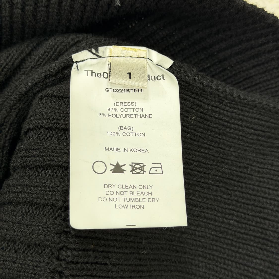 더오픈프로덕트 니트 원피스 블랙 1 상품이미지5