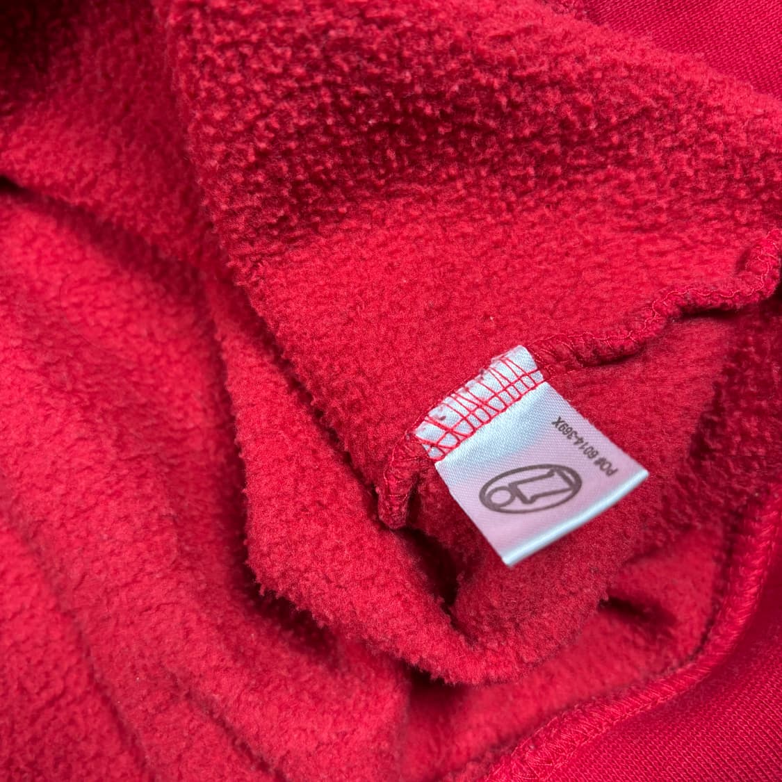 오베이 레드컬러 후드티 상품이미지4