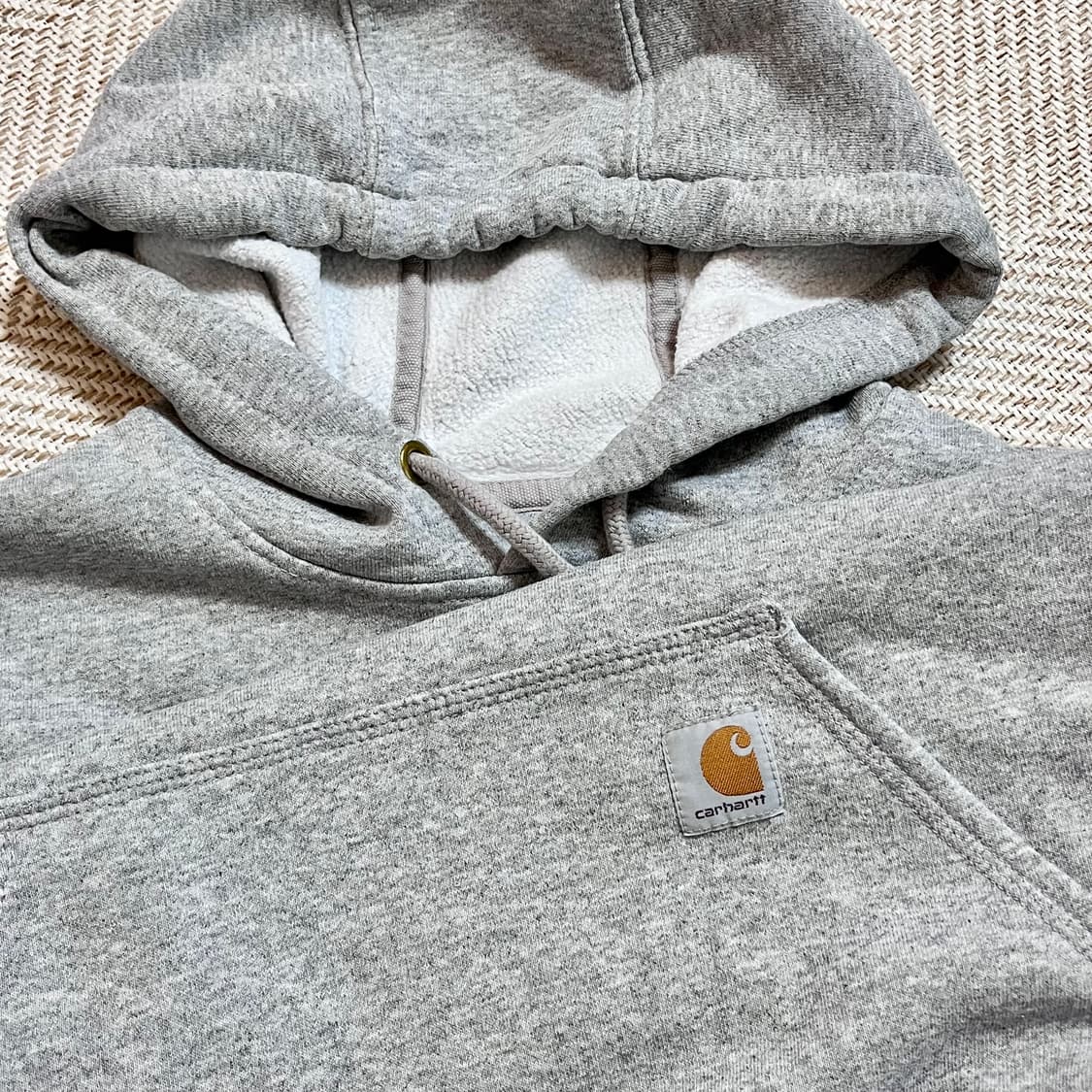 [정품] 칼하트 그레이 오리지널핏 기모 후드티 [ M ] 상품이미지3