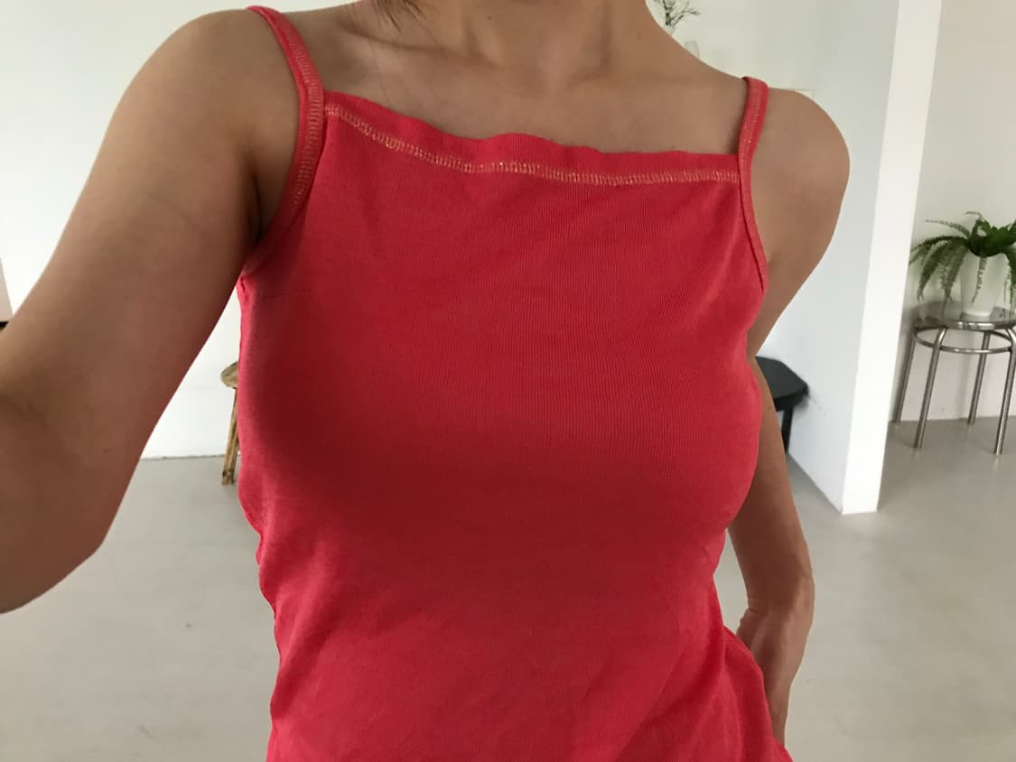vintage pink pearl sleeveless 상품이미지4