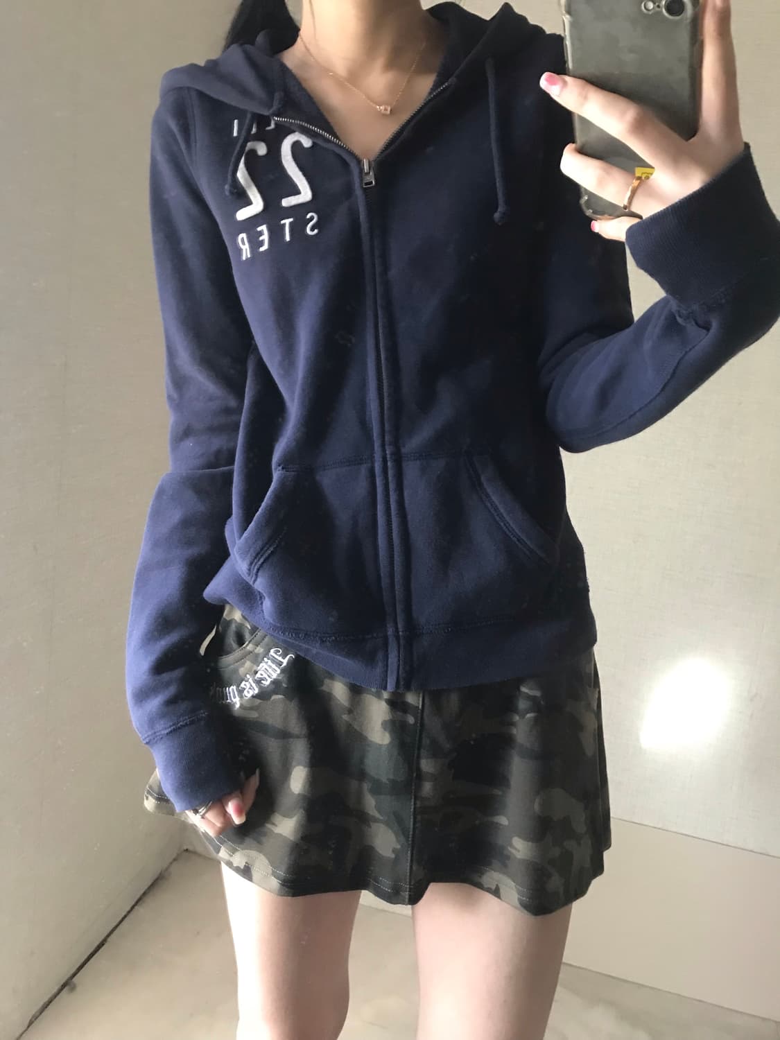 홀리스터 네이비 후드집업 상품이미지3
