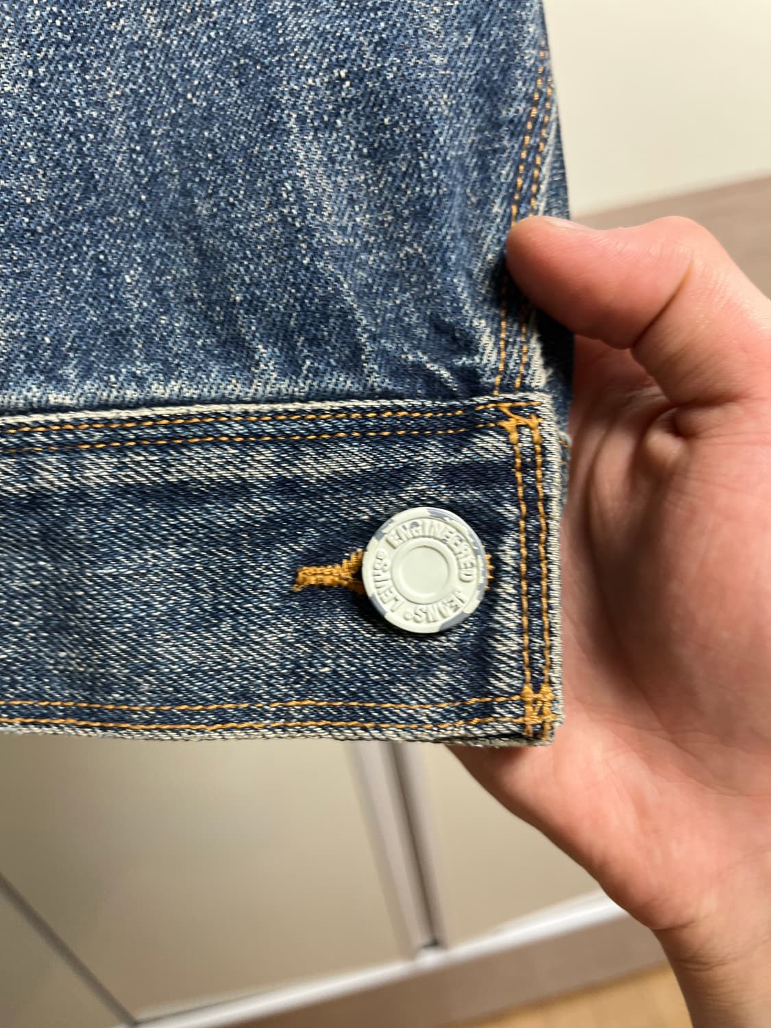 Levis 00s Engineerd jean skull jacket XL 상품이미지4