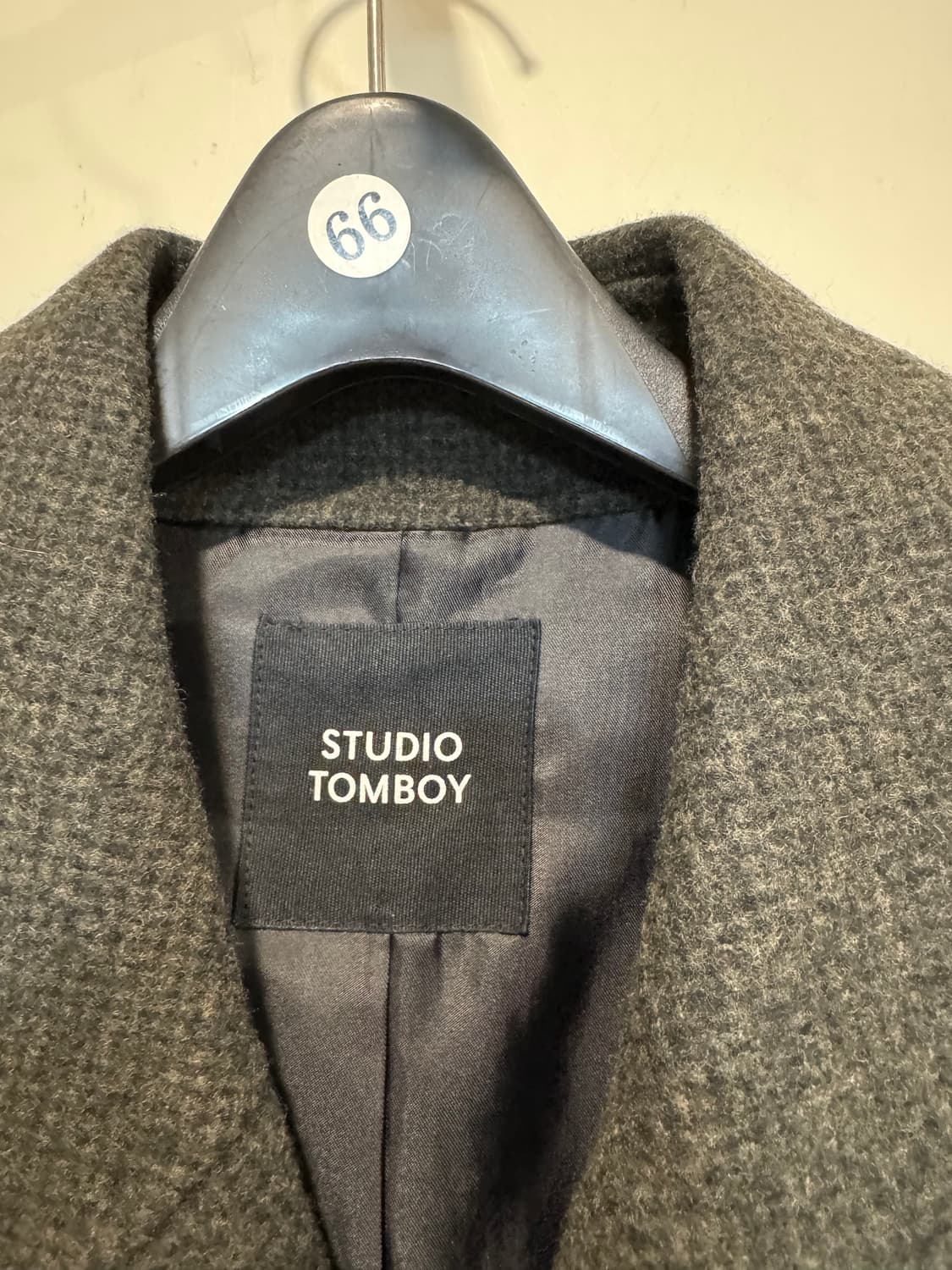 스튜디오톰보이 남자 캐시미어 블렌디드 코트 상품이미지4