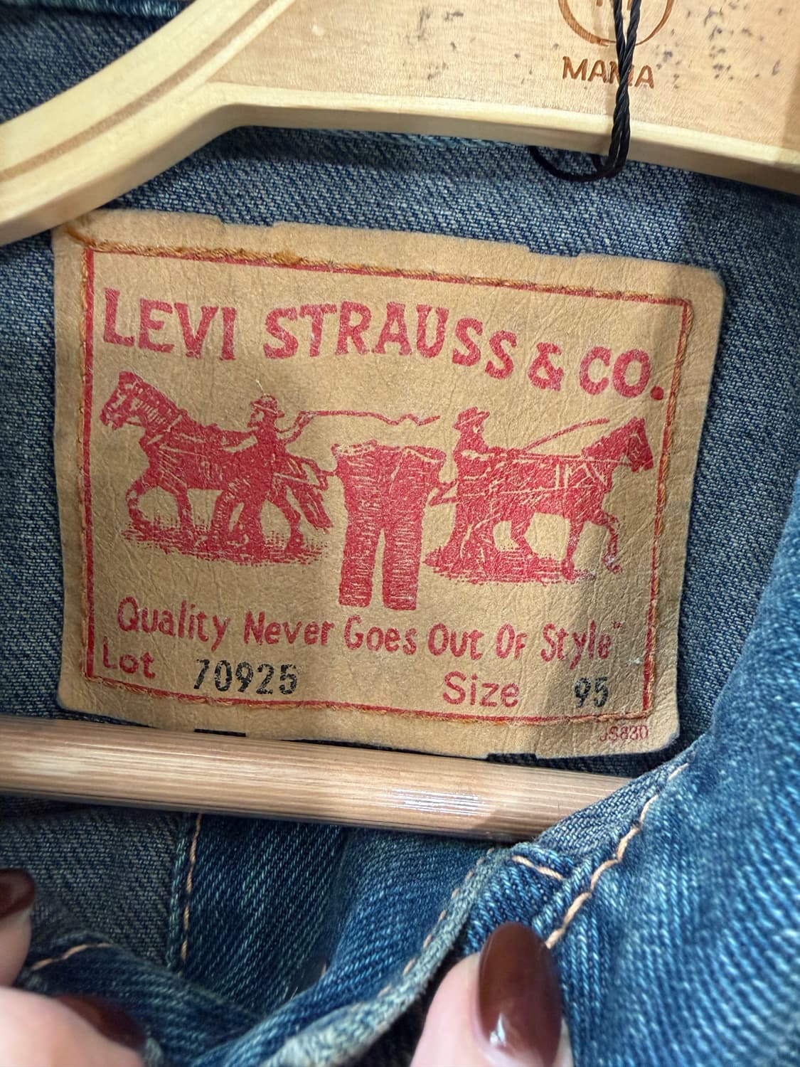 111. 리바이스 타입원 데님자켓 청자켓 상품이미지3