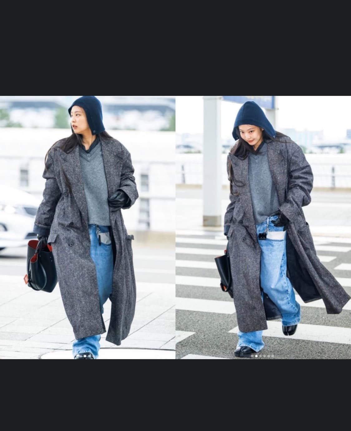 마르지엘라 콘트라스트 세미 부츠컷 와이드 팬츠 상품이미지5