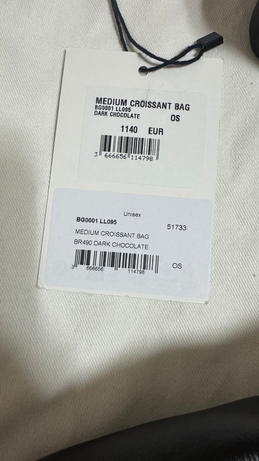 르메르 크루아상백 미디움 다크 초콜릿 상품이미지6
