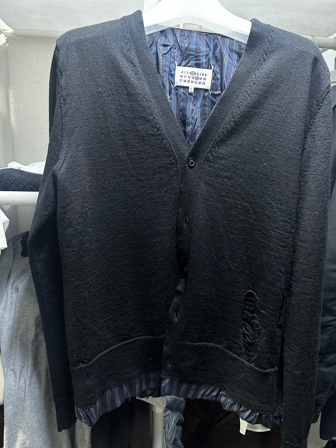 메종 마르지엘라 디스트레스드 가디건 상품이미지2