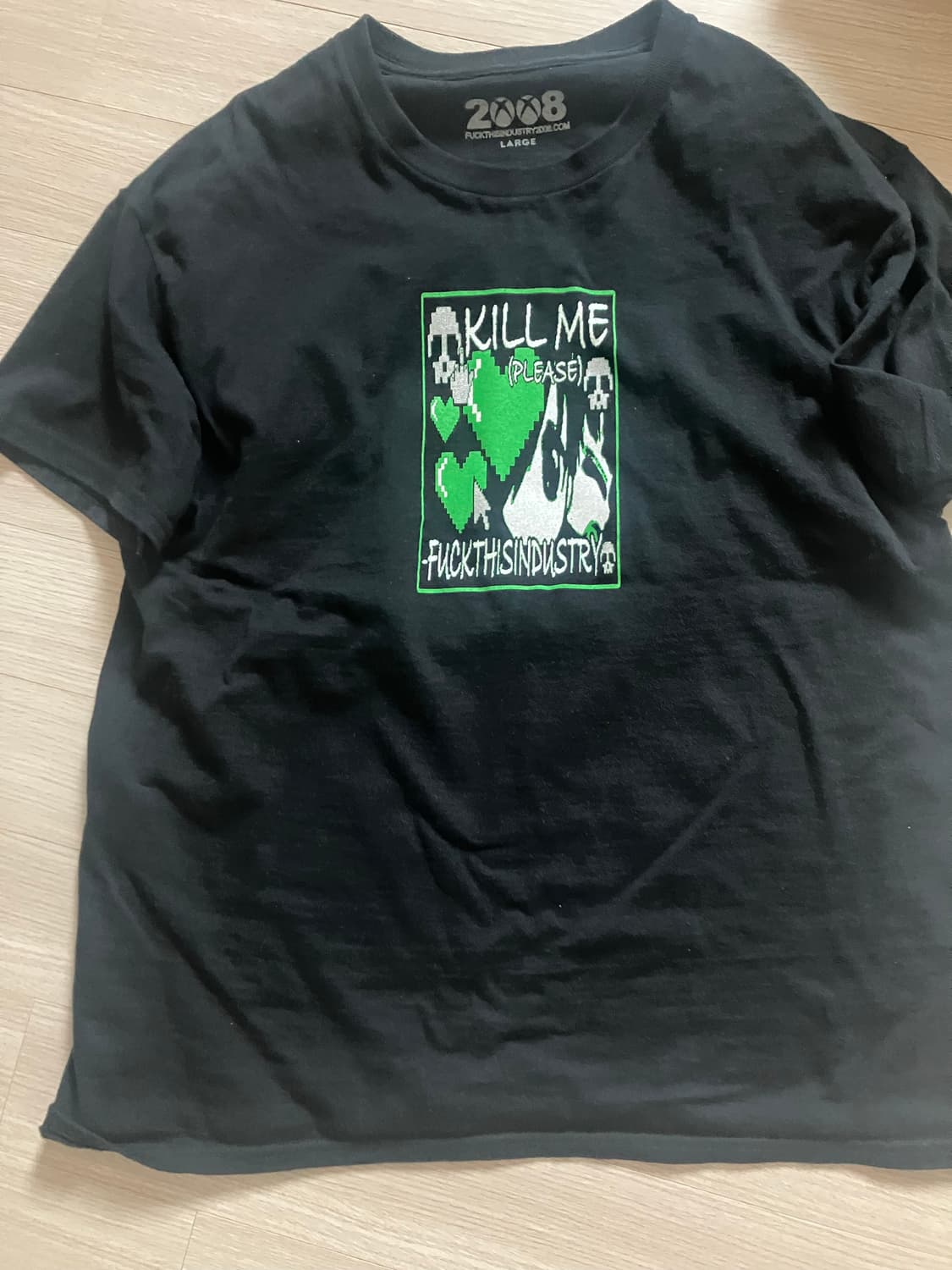 퍽디스인더스트리 kill me 반팔 팔아요 상품이미지1