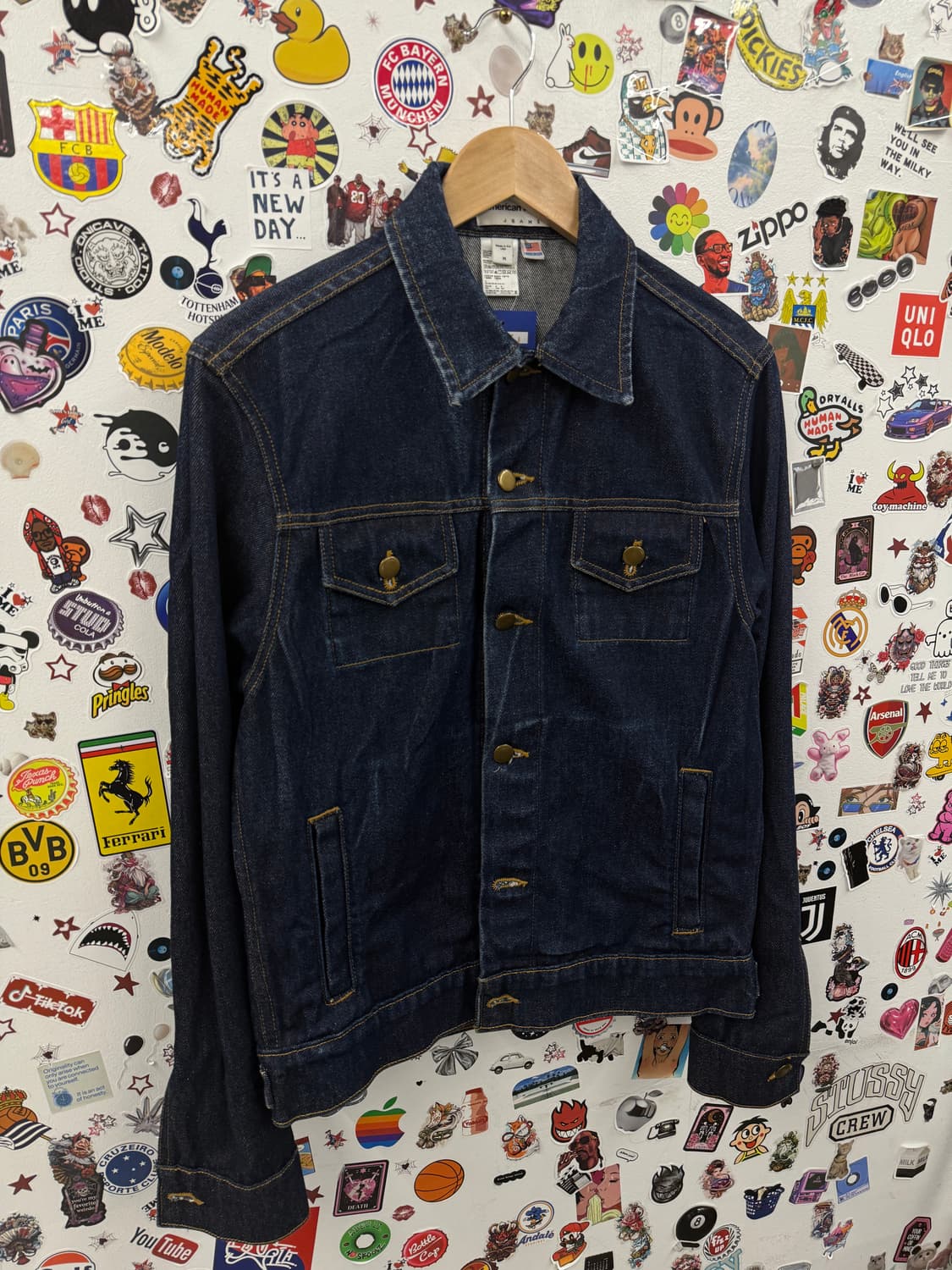 American Apparel 아메리칸 어패럴 USA 트러커 청자켓 M 상품이미지3