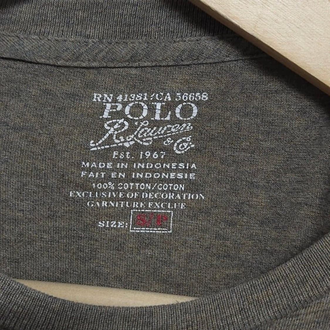100 POLO 폴로 랄프로렌 반팔티 카키그레이 상품이미지3