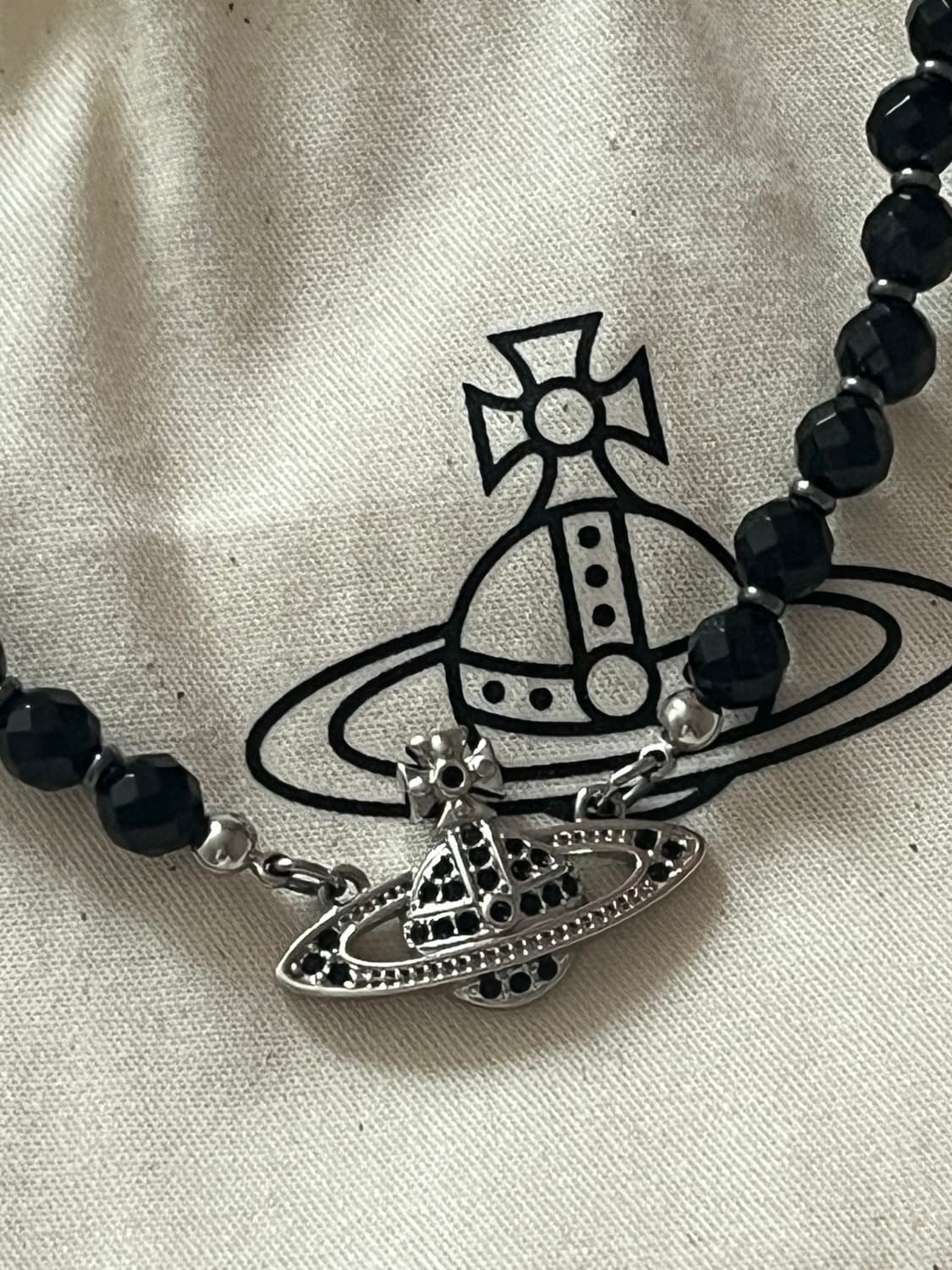 정품 비비안웨스트우드 메살린 초커 블랙 상품이미지3