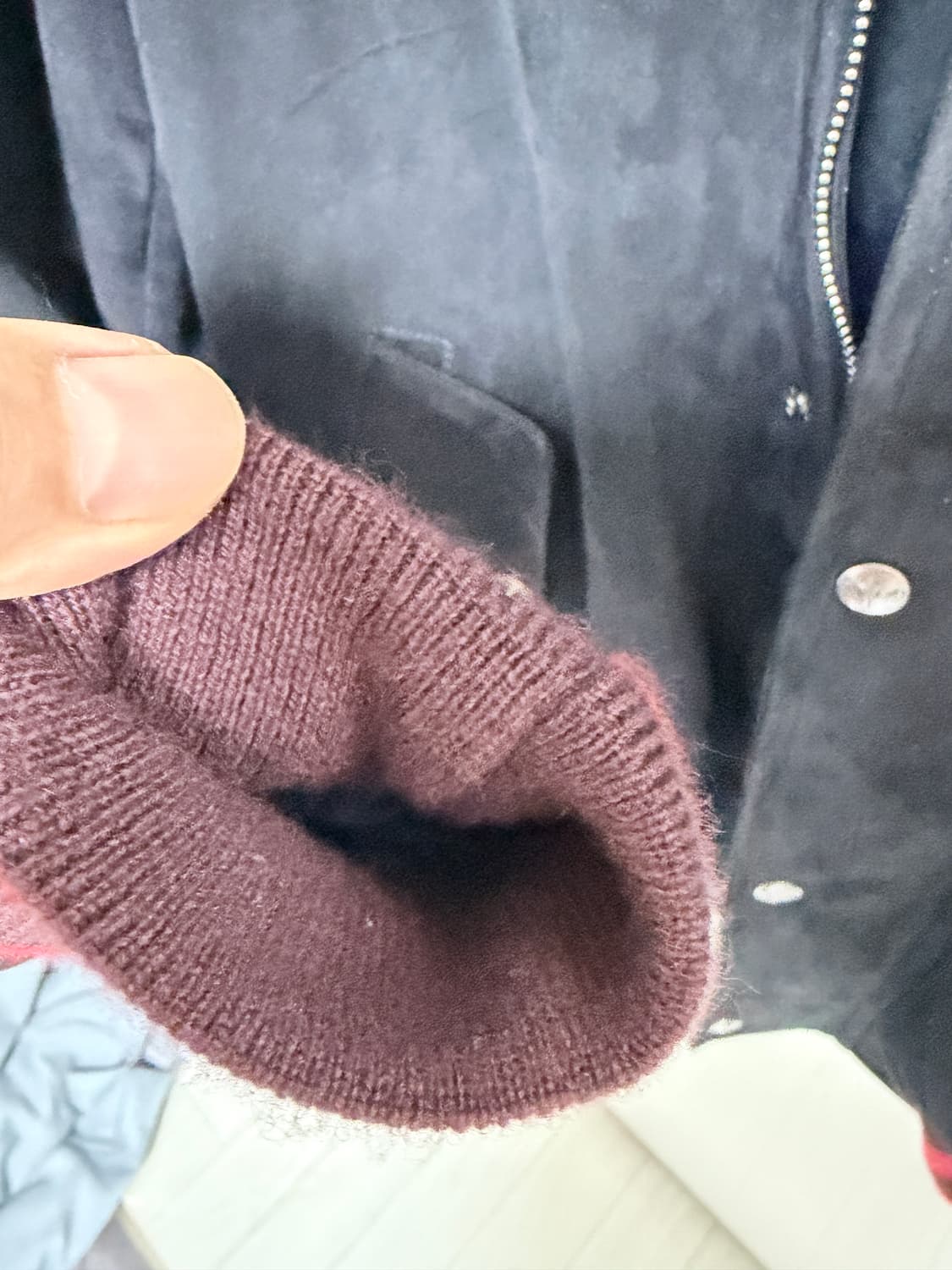 Isaia 이자이아 발수 스웨이드 봄버 자켓/50사이즈 상품이미지7