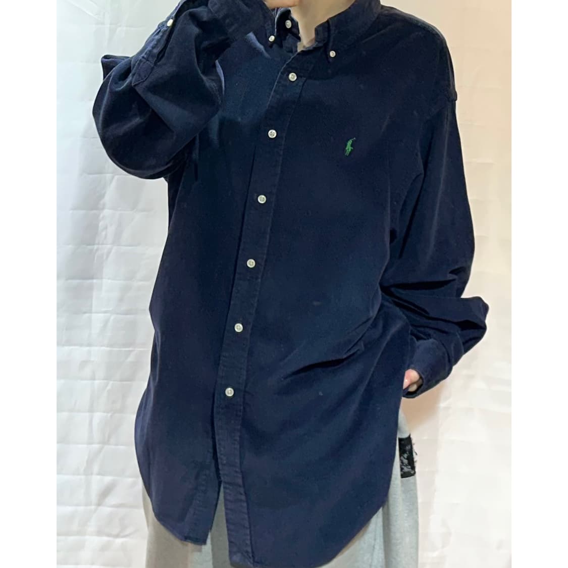 폴로랄프로렌 그린포니 네이비 코듀로이 셔츠 상품이미지1