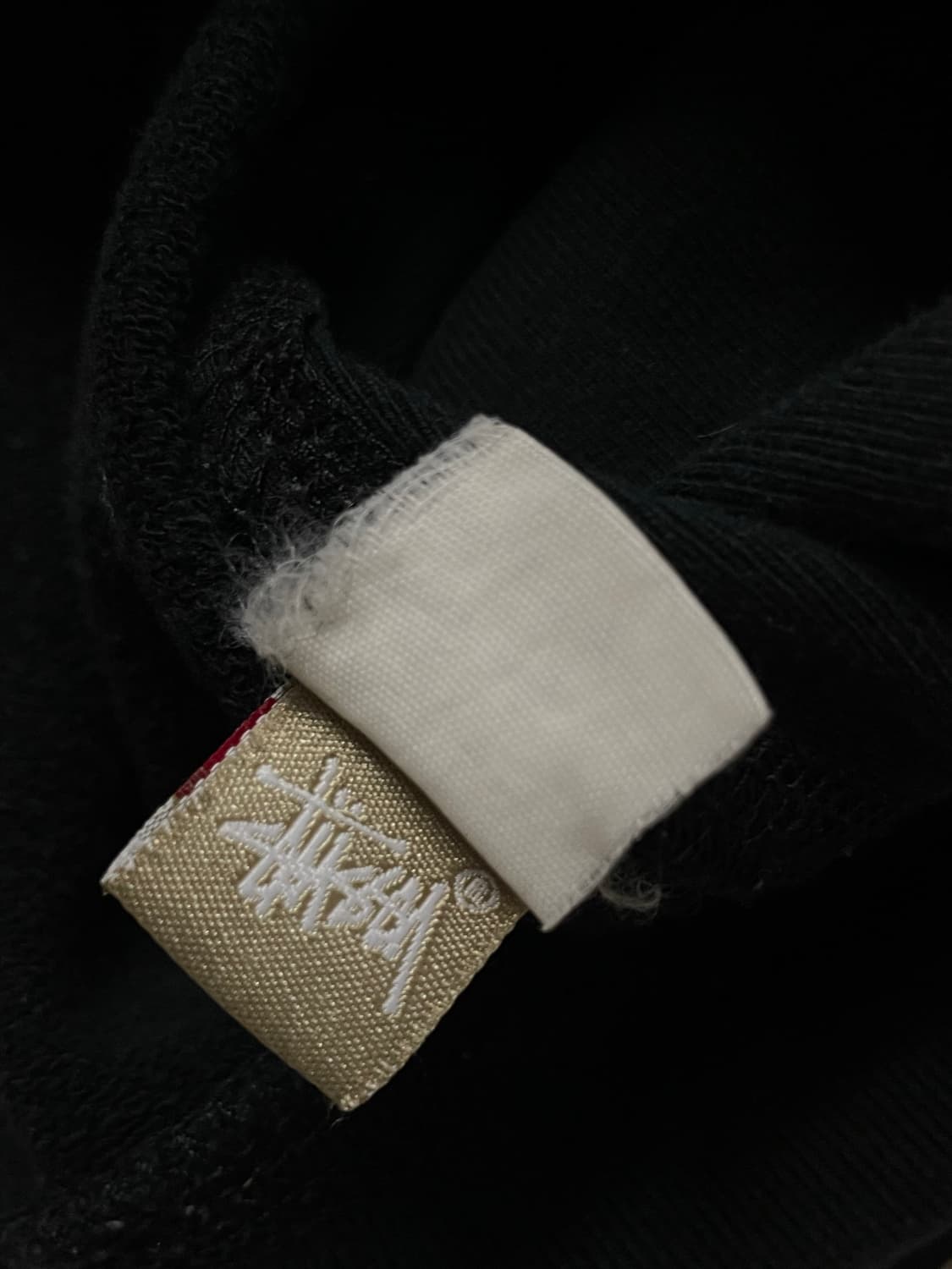 스투시 스탁 자수로고 베이직 블랙 후드집업 (단종모델 S급) 상품이미지5