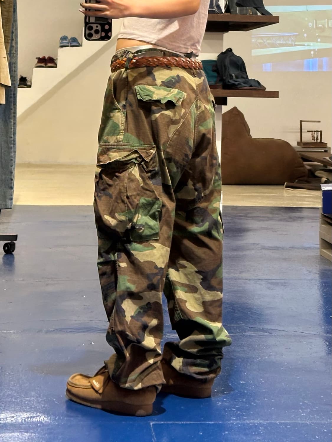 1990s military 우드랜드 카모 카고 팬츠 상품이미지2