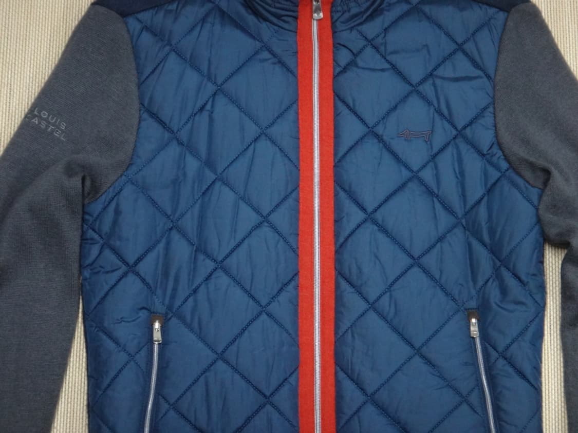 (95) 루이까스텔 골프 남성 니트 소매 패딩 집업 상품이미지4