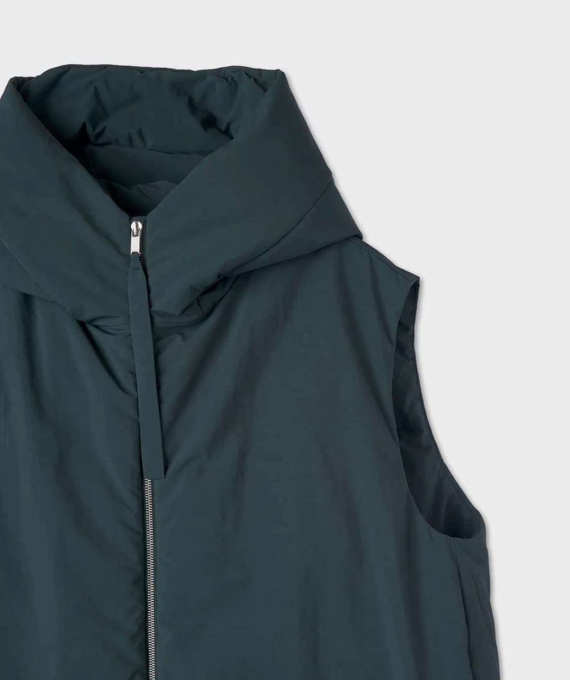 질샌더 패디드 후드 다운 베스트 상품이미지2