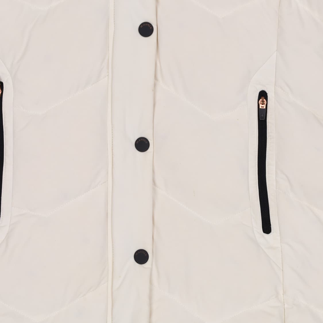 [90] 와이드앵글 골프여성 너구리털 구스다운 롱패딩 1205HR1 상품이미지8