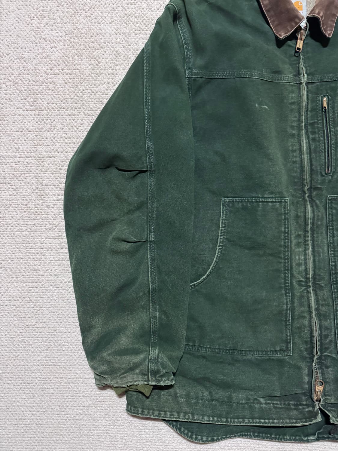 칼하트 C61 샌드스톤 쉐르파 자켓 XL 상품이미지4