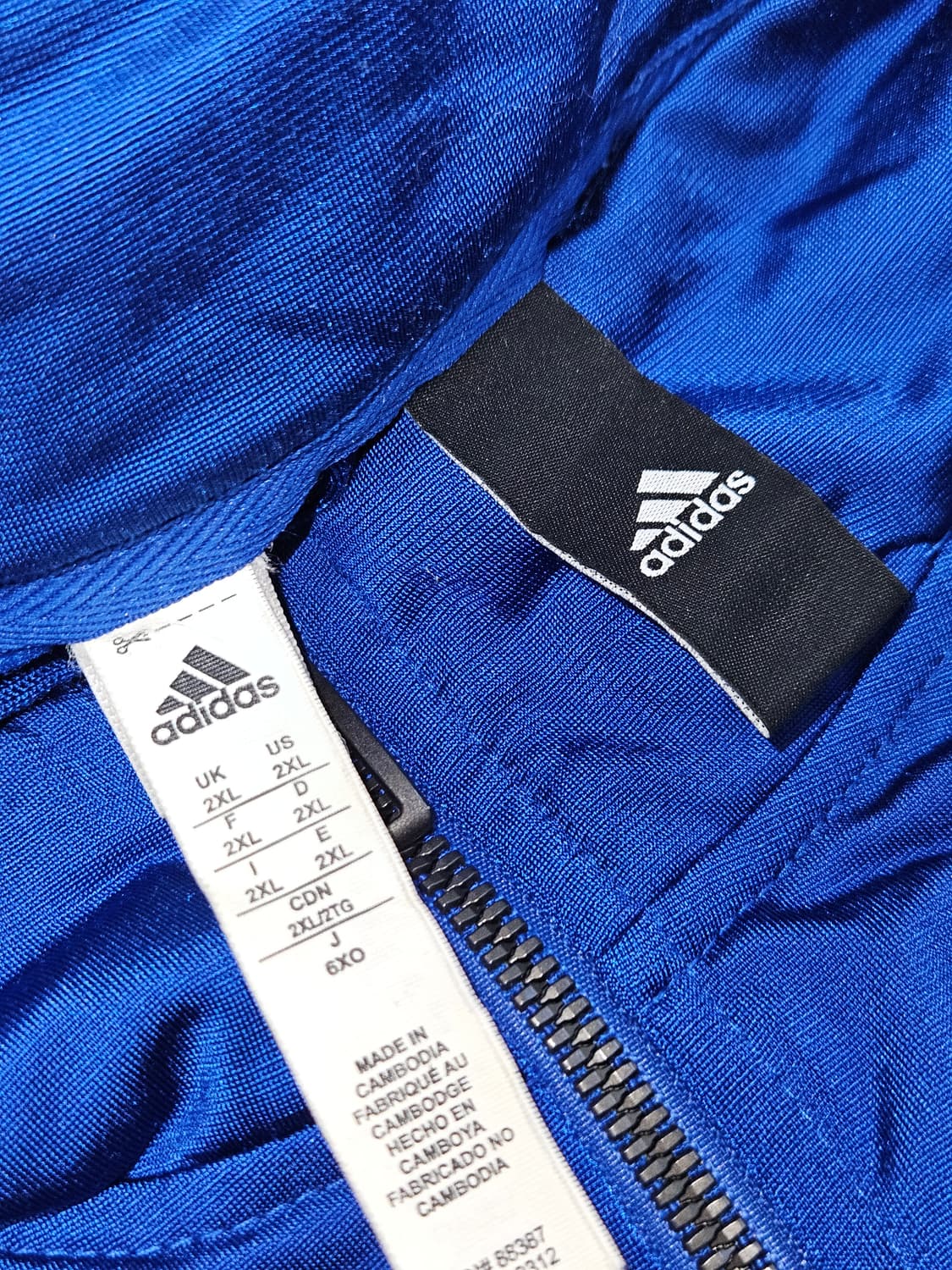 아디다스 삼선 코랄블루 트랙탑 져지 트레이닝 자켓 올드스쿨 대장급 XXL 상품이미지3